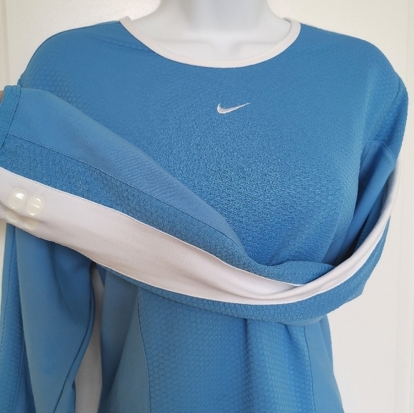 NWT Nike Sphere Dry long sleeve athletic blue top - Picture 2 of 6